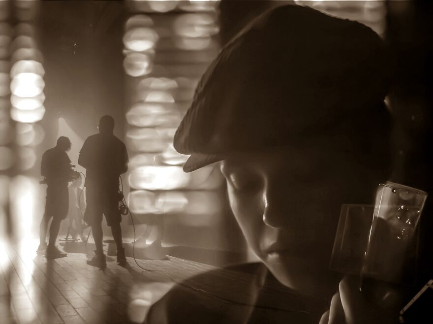 Behind The Scenes, Multi Exposure. Behind The Scenes, Multi Exposure.