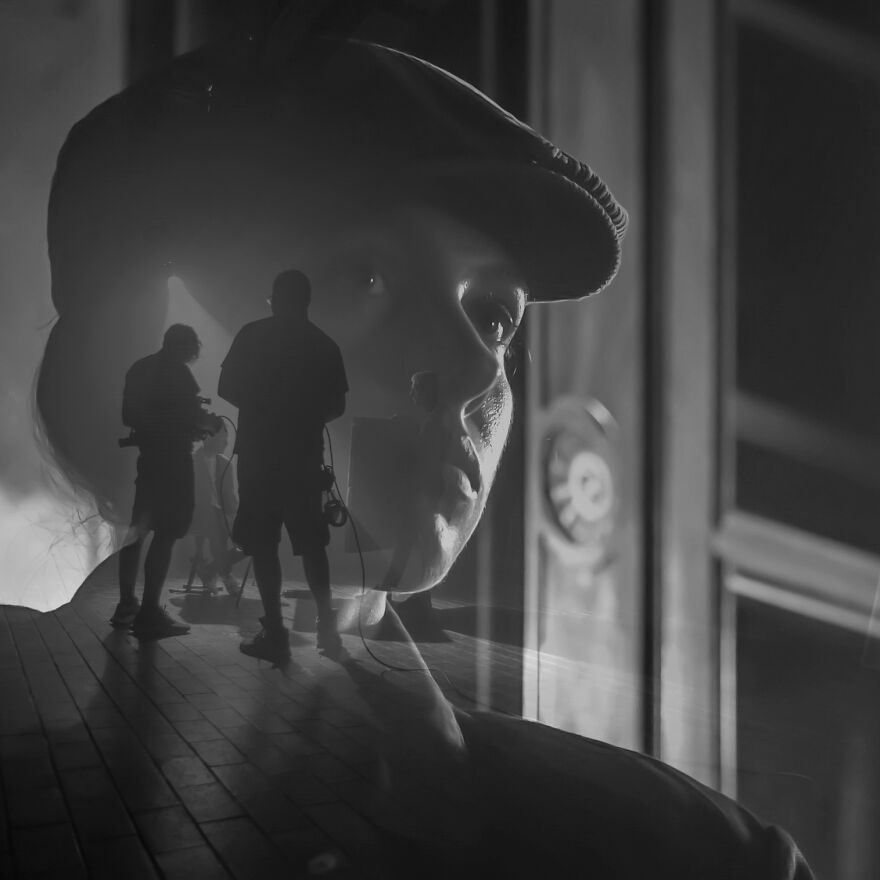 Behind The Scenes, Multi Exposure. Behind The Scenes, Multi Exposure.