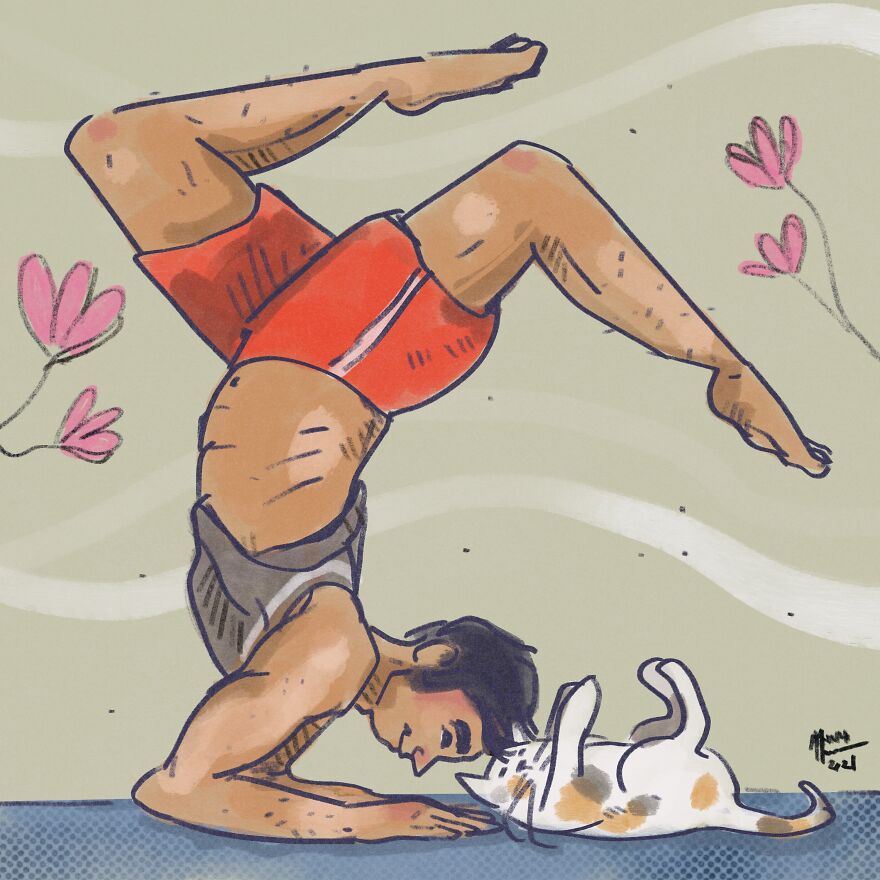 A Man In A Yoga Pose