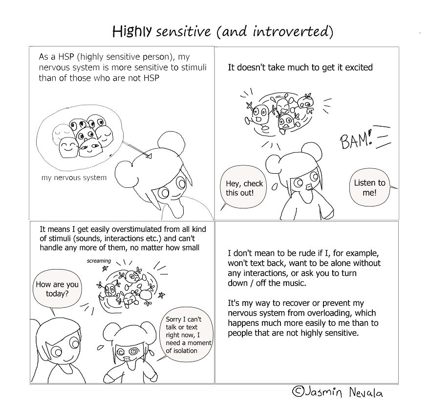 I Created Comics About Being A Highly Sensitive And Introverted Person