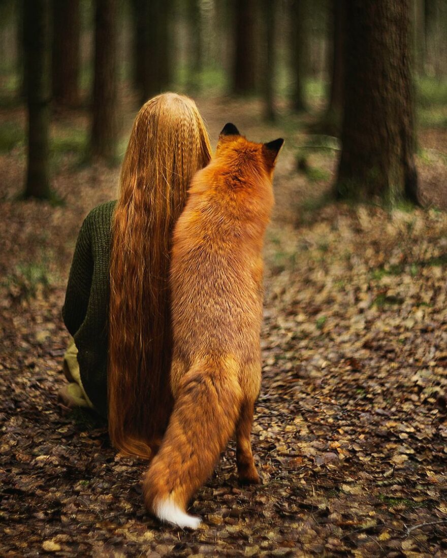 Portraits Of My Real Life Merida Aka Xenia & Tom, The Bear