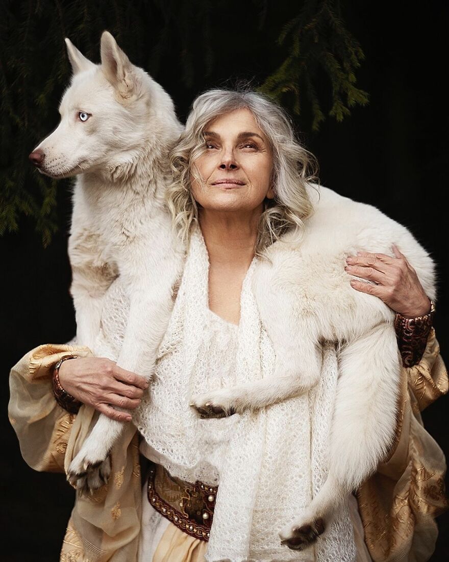 Portraits Of My Real Life Merida Aka Xenia & Tom, The Bear