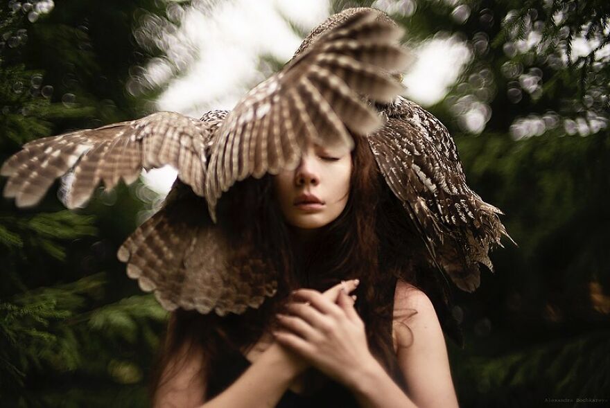 Portraits Of My Real Life Merida Aka Xenia & Tom, The Bear