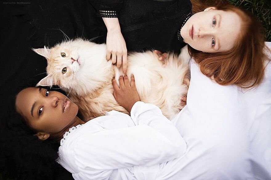 Portraits Of My Real Life Merida Aka Xenia & Tom, The Bear