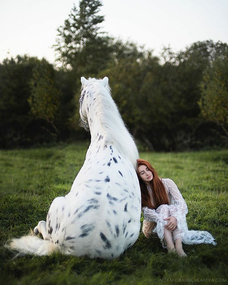 Portraits Of My Real Life Merida Aka Xenia & Tom, The Bear