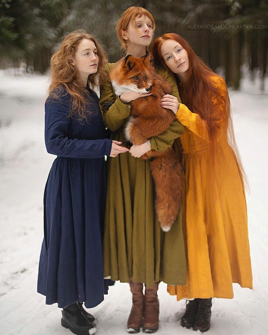 Portraits Of My Real Life Merida Aka Xenia & Tom, The Bear