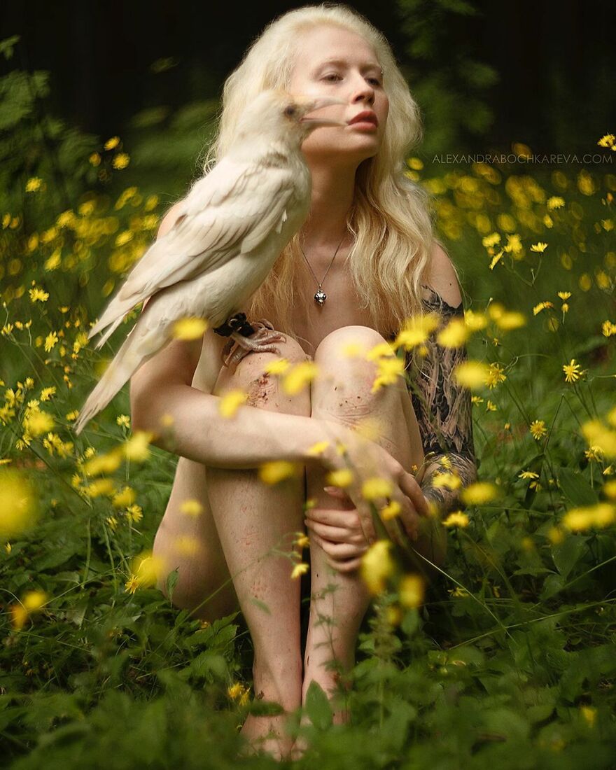 Portraits Of My Real Life Merida Aka Xenia & Tom, The Bear