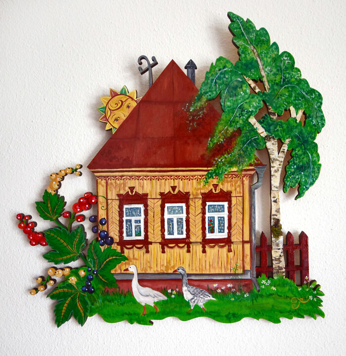 I Made Colorful Wooden Houses (11 Pics)