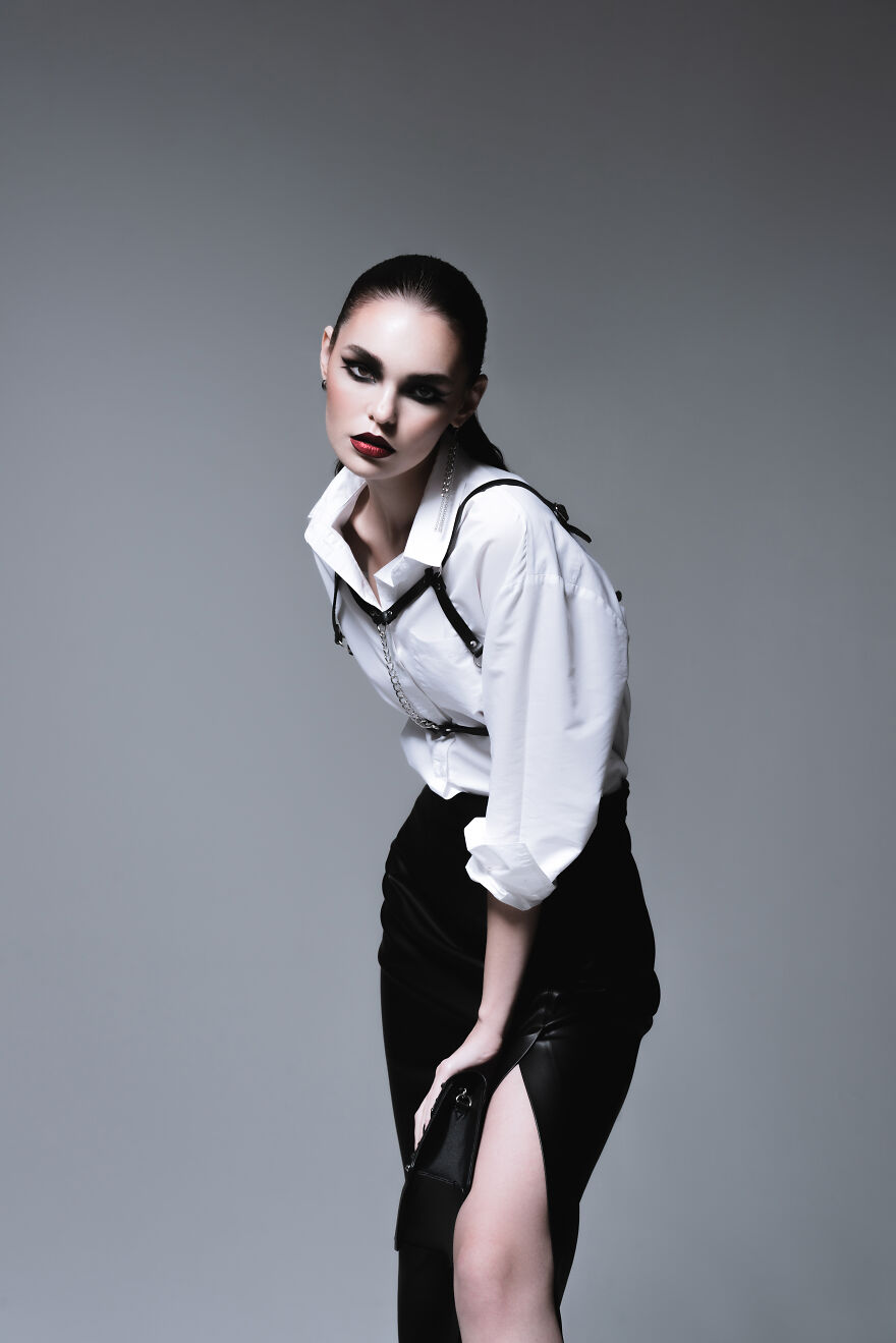 I've Captured A Dark Fashion Story To Show How Dark Or Gothic Aethetic Can Be Attractive In Everyday Use.