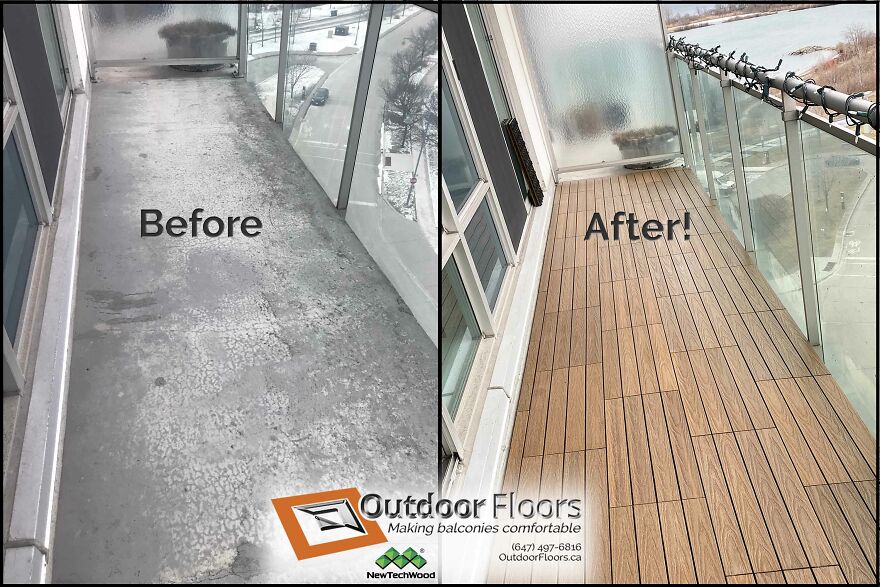 I Transform Boring Balconies Into Inviting Living Spaces With Composite Deck Tiles