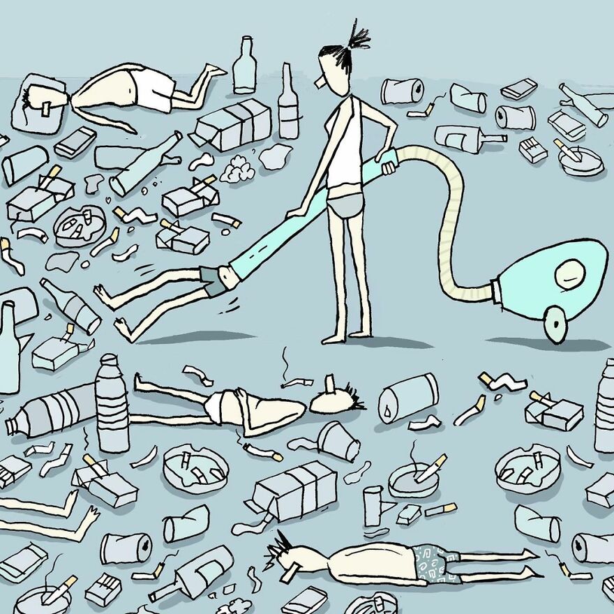 This Artist Makes Illustrations Showing The Harsh Reality Of Life (New Pics)