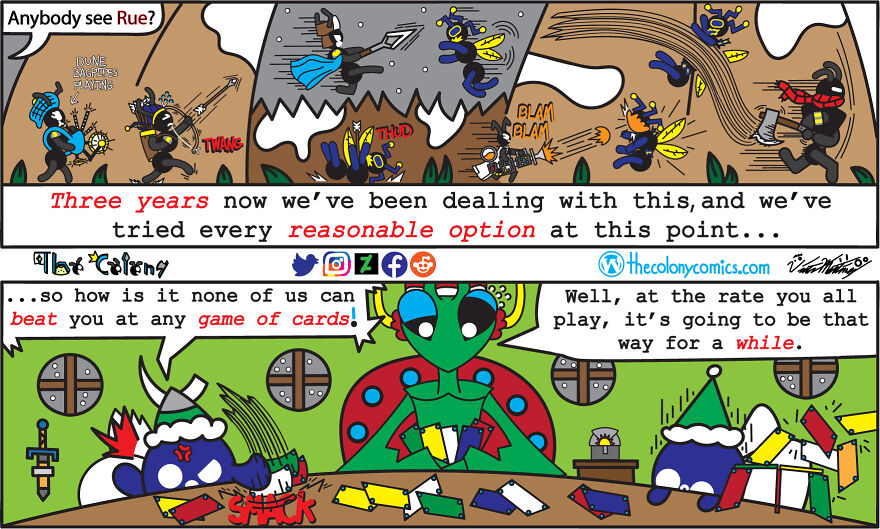 The Colony: Three Year Long Card Games