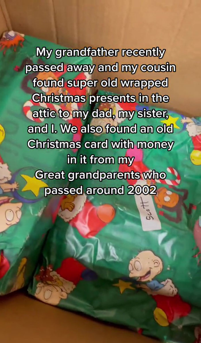 Family Finds A Box Full Of Old, Wrapped Christmas Presents In Late Grandparents&rsquo; Attic