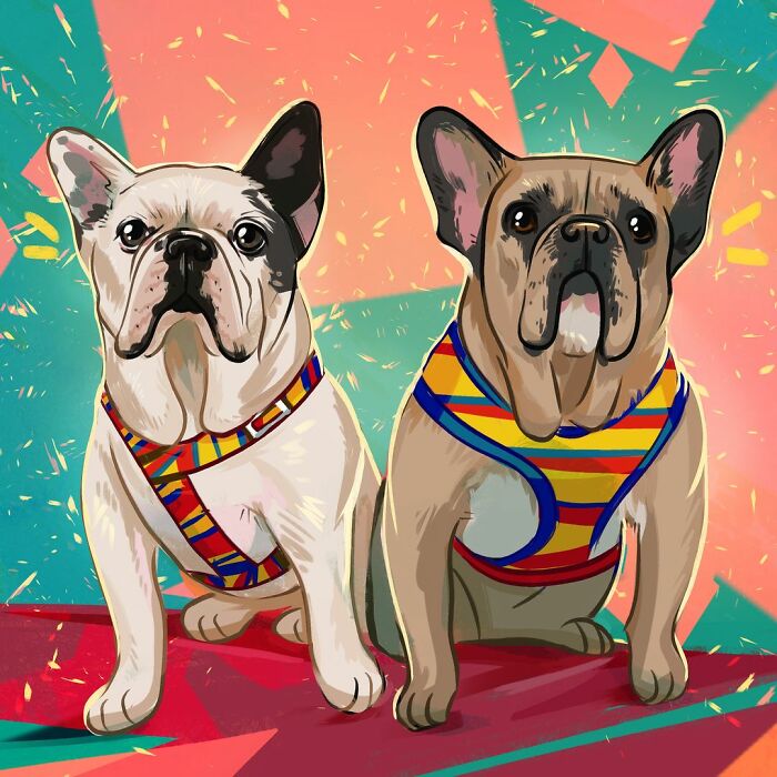 We Drew 7 Adorable Pet Portraits As A Gift For Pet Owners