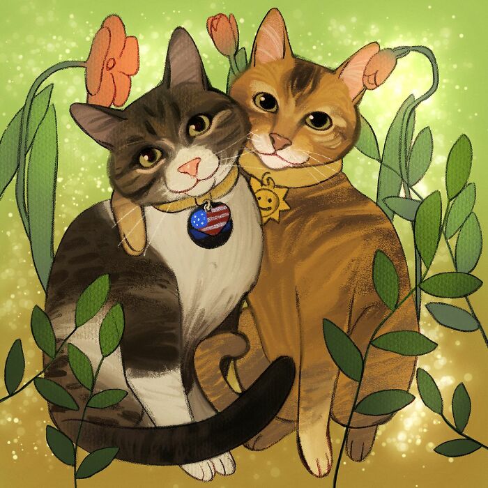 We Drew 7 Adorable Pet Portraits As A Gift For Pet Owners