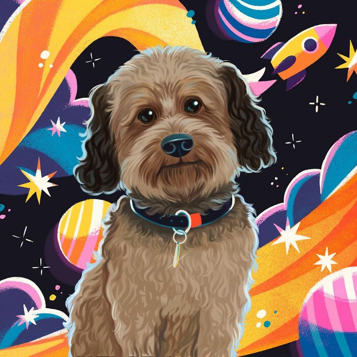 We Drew 7 Adorable Pet Portraits As A Gift For Pet Owners