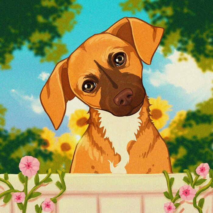 We Drew 7 Adorable Pet Portraits As A Gift For Pet Owners