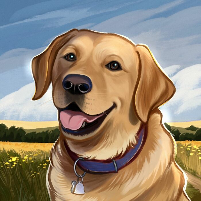 We Drew 7 Adorable Pet Portraits As A Gift For Pet Owners