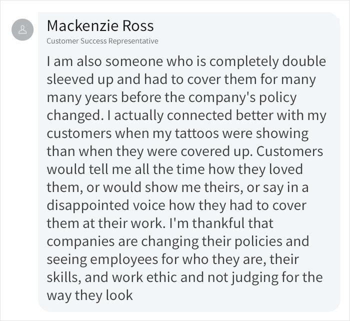 People Are Applauding This Company That Encouraged Their Employee To Show Off Her Tattoos In A Headshot Pic People Are Applauding This Company That Encouraged Their Employee To Show Off Her Tattoos In A Headshot Pic