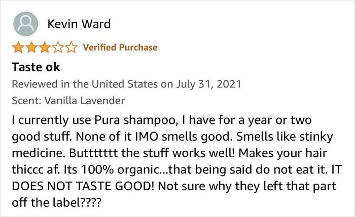 Great Shampoo, Subpar Snack