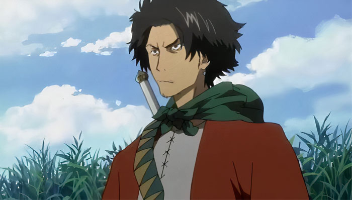 Mugen carrying a sword 