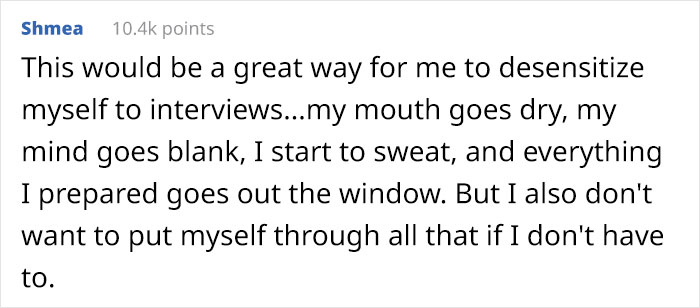 Folks Are Praising This Guy Who's Been Going To Job Interviews Pretending To Be The Perfect Candidate And Walking Out Saying The Pay Is Too Low