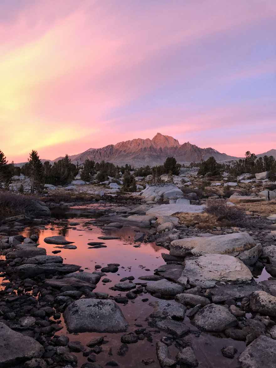 Humphrey’s Basin At Sunset