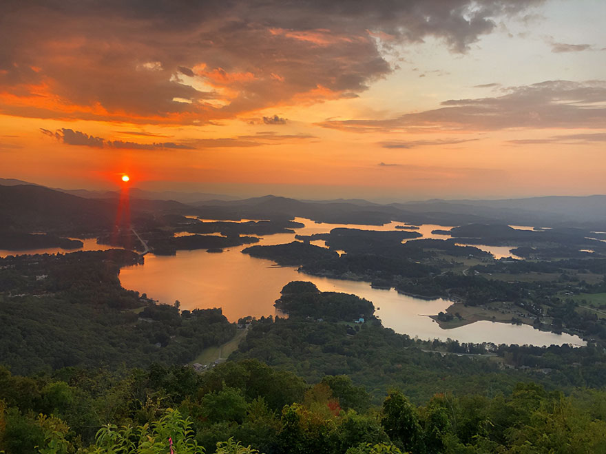 Sunsets Over Lake Chatuge, Georgia