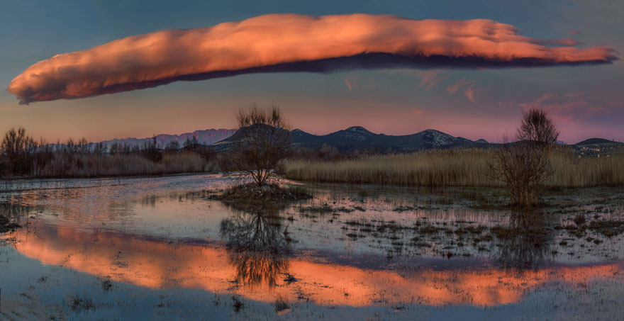 Lenticularis Cloud Above Lake Vrana