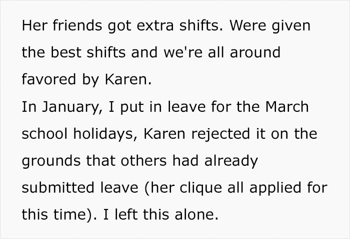 Karen Cancels Employee's Vacation, Gets To Kiss Her Promotion Goodbye Karen Cancels Employee's Vacation, Gets To Kiss Her Promotion Goodbye