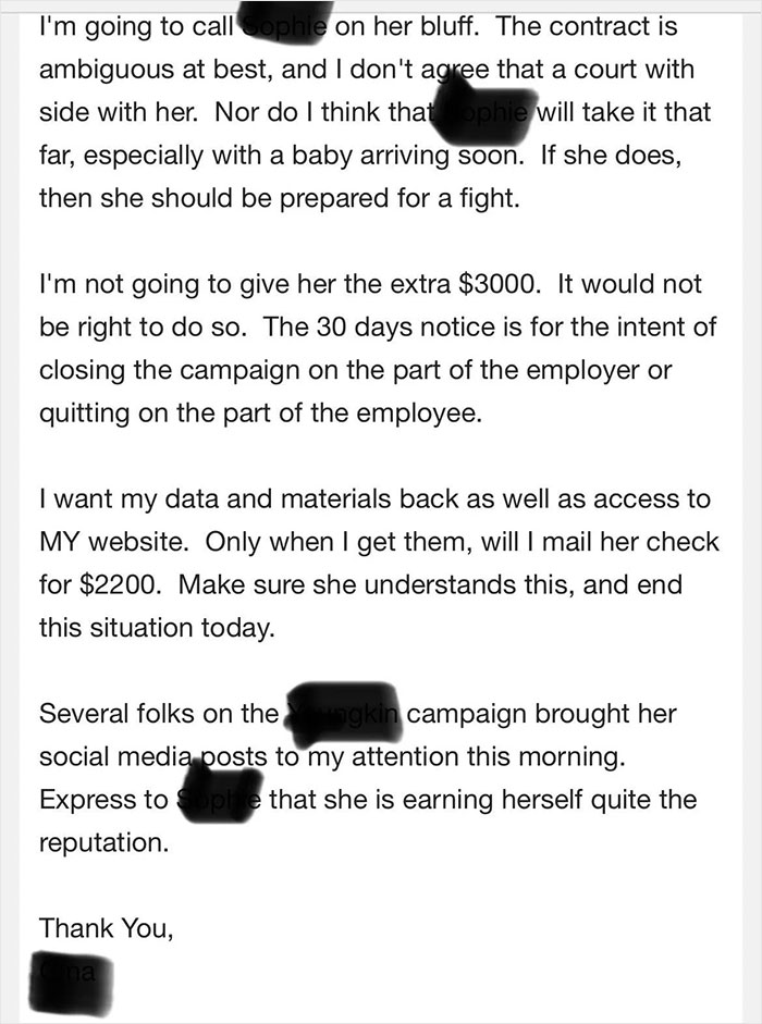 Pregnant Employee Is Sick And Tired Of Boss Not Paying Her, Forwards Her Nasty E-mail She Sent Her And Everyone Quits