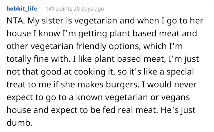Woman Gets Blamed By Her Boyfriend For 'Tricking' Him Into Eating Vegan Food, Asks The Internet If She's The Jerk Here