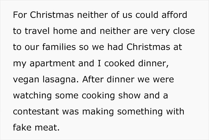 Woman Gets Blamed By Her Boyfriend For 'Tricking' Him Into Eating Vegan Food, Asks The Internet If She's The Jerk Here