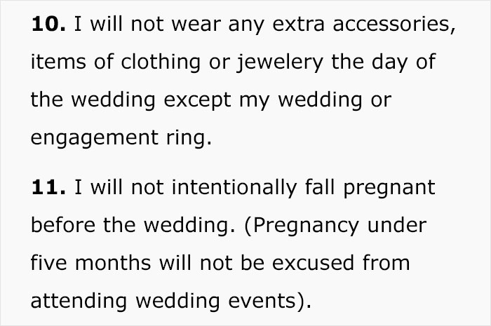 Bridezilla Has 37 Ridiculous Rules For Her Wedding And They Go Viral