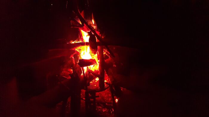 Did A Little Camp Fire With Some Friends