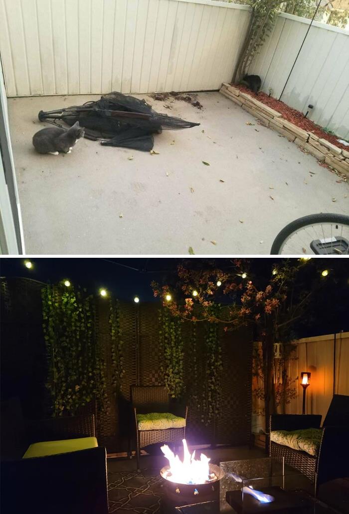 Before And After Of My Patio