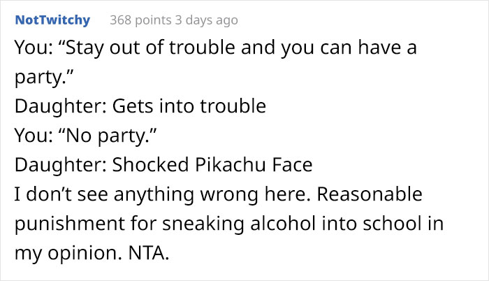 Father Cancels Daughter's Sweet 16 After She Doesn't Stick To Her Promises, Family Drama Ensues