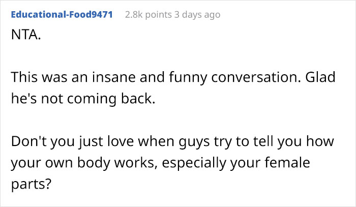 22-Year-Old Guy Believes Periods Come From Butts, Mansplains How Anatomy Works When His Date Doesn't Agree With Him