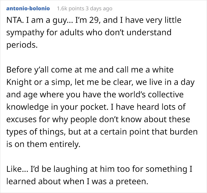 22-Year-Old Guy Believes Periods Come From Butts, Mansplains How Anatomy Works When His Date Doesn't Agree With Him