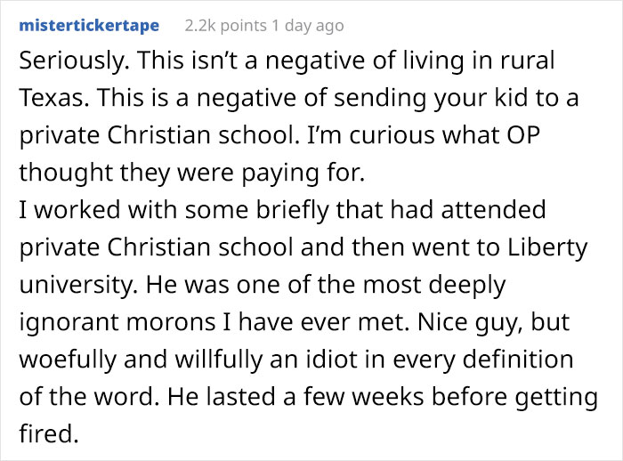 Dad Shows The Ridiculous Anti-Science Project His Daughter Got At A Texan School Dad Shows The Ridiculous Anti-Science Project His Daughter Got At A Texan School
