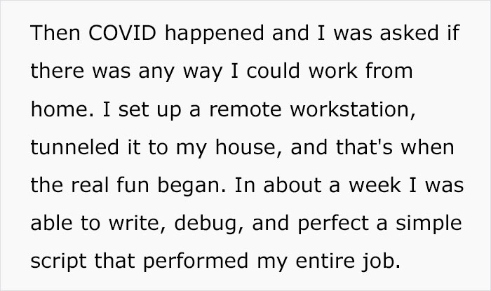 &ldquo;I Automated My Job Over A Year Ago And Haven&rsquo;t Told Anyone&rdquo;