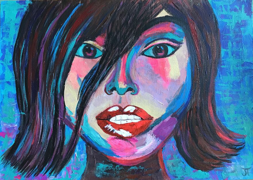 I Started Creating My Own Colourful Amazing Portraits Of People, Animals And Dynamic Abstract Paintings On Canvas After A 35-Years Of Brake. I Started Creating My Own Colourful Amazing Portraits Of People, Animals And Dynamic Abstract Paintings On Canvas After A 35-Years Of Brake.