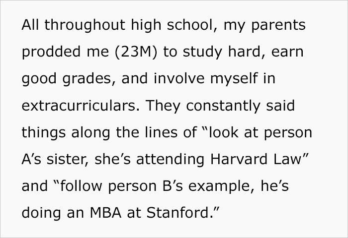 23 Y.O. Son Tells His Parents He’ll Never Speak To Them Again After Finding Out They’re Paying For Sister’s Education Yet Didn’t Pay For His 23 Y.O. Son Tells His Parents He’ll Never Speak To Them Again After Finding Out They’re Paying For Sister’s Education Yet Didn’t Pay For His