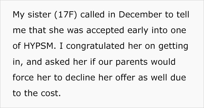 23 Y.O. Son Tells His Parents He’ll Never Speak To Them Again After Finding Out They’re Paying For Sister’s Education Yet Didn’t Pay For His 23 Y.O. Son Tells His Parents He’ll Never Speak To Them Again After Finding Out They’re Paying For Sister’s Education Yet Didn’t Pay For His