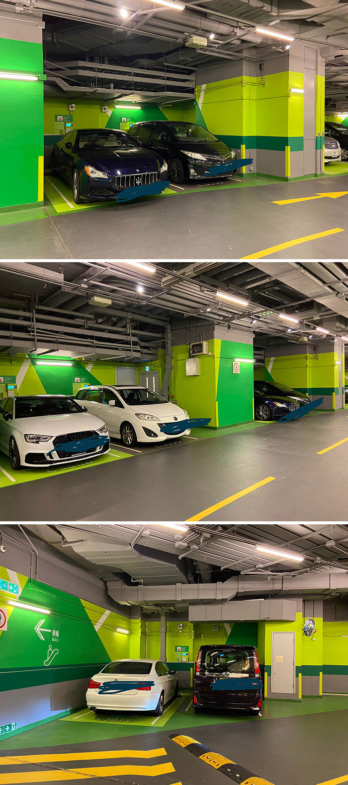 At A Parking Lot. These Cars Are All Parked In EV Charging Spots, Despite The Fact That None Of These Are Electric Vehicle