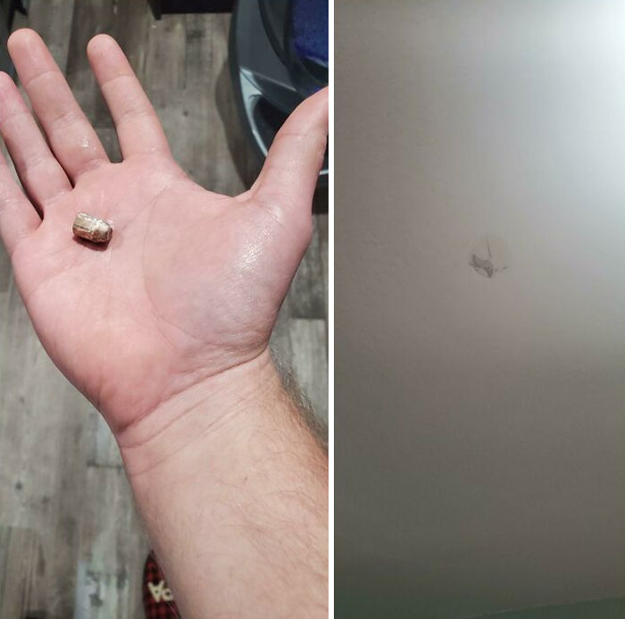 Happy New Year? 10 Minutes After Midnight A Loud Metallic Bounce Came Off The Floor