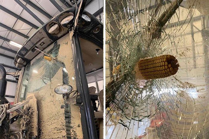 A Machine Came Thru My Local John Deere For Repairs From The Tornado In Kentucky