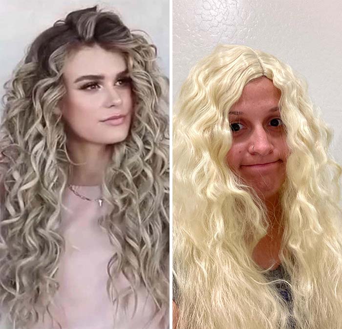 Wanted A Grass Is Greener Wig Since I Have The Most Boring Brown Straight Hair. Maybe The Grass Is Greener On My Side After All