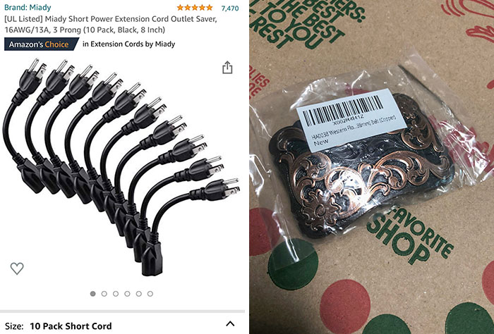 What I Ordered Versus What I Received. Missed It By This Much. Thanks, Amazon