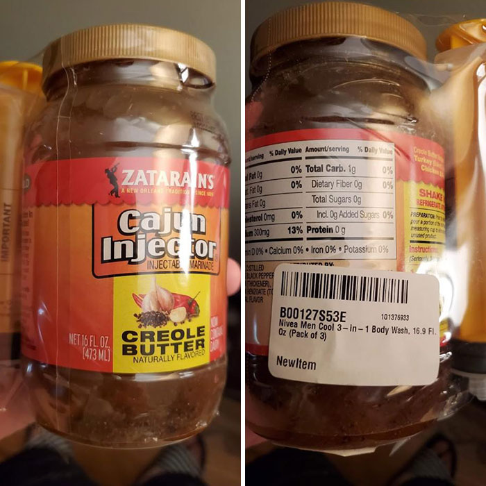 This Is How Amazon Delivered My Body Wash. I Wonder What Are They Expect Me To Do